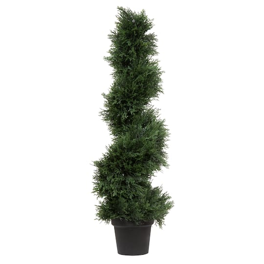 3Ft Potted Green Cedar Spiral Tree By Vickerman | 3 ft | Michaels®